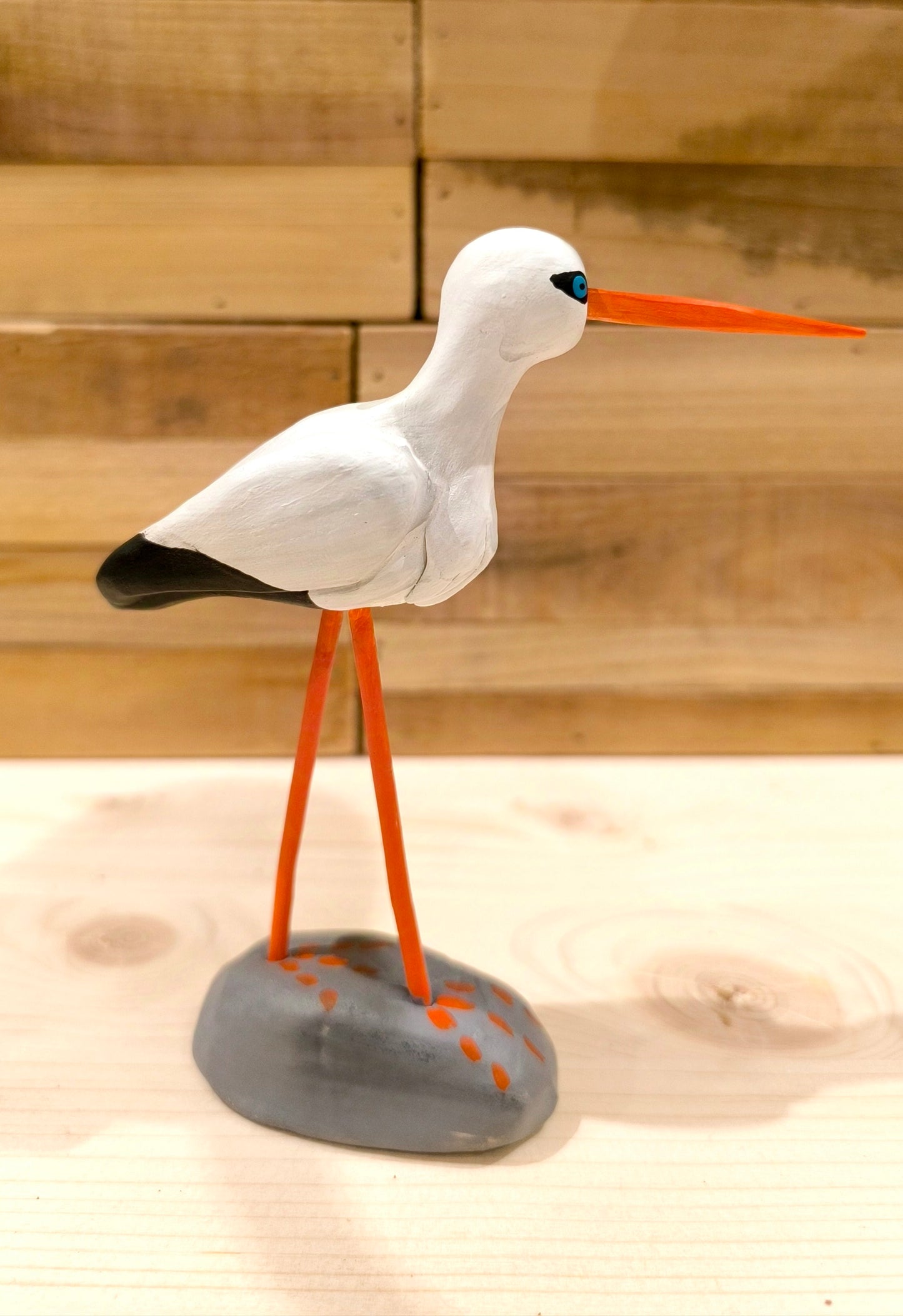 Figurine Cigogne blanche