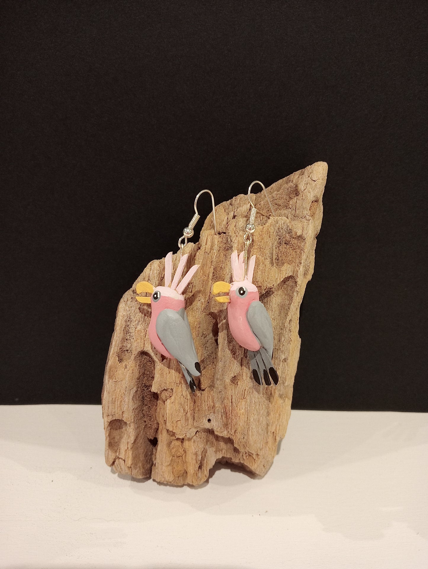 CACATOES ROSE - Boucles d'oreilles