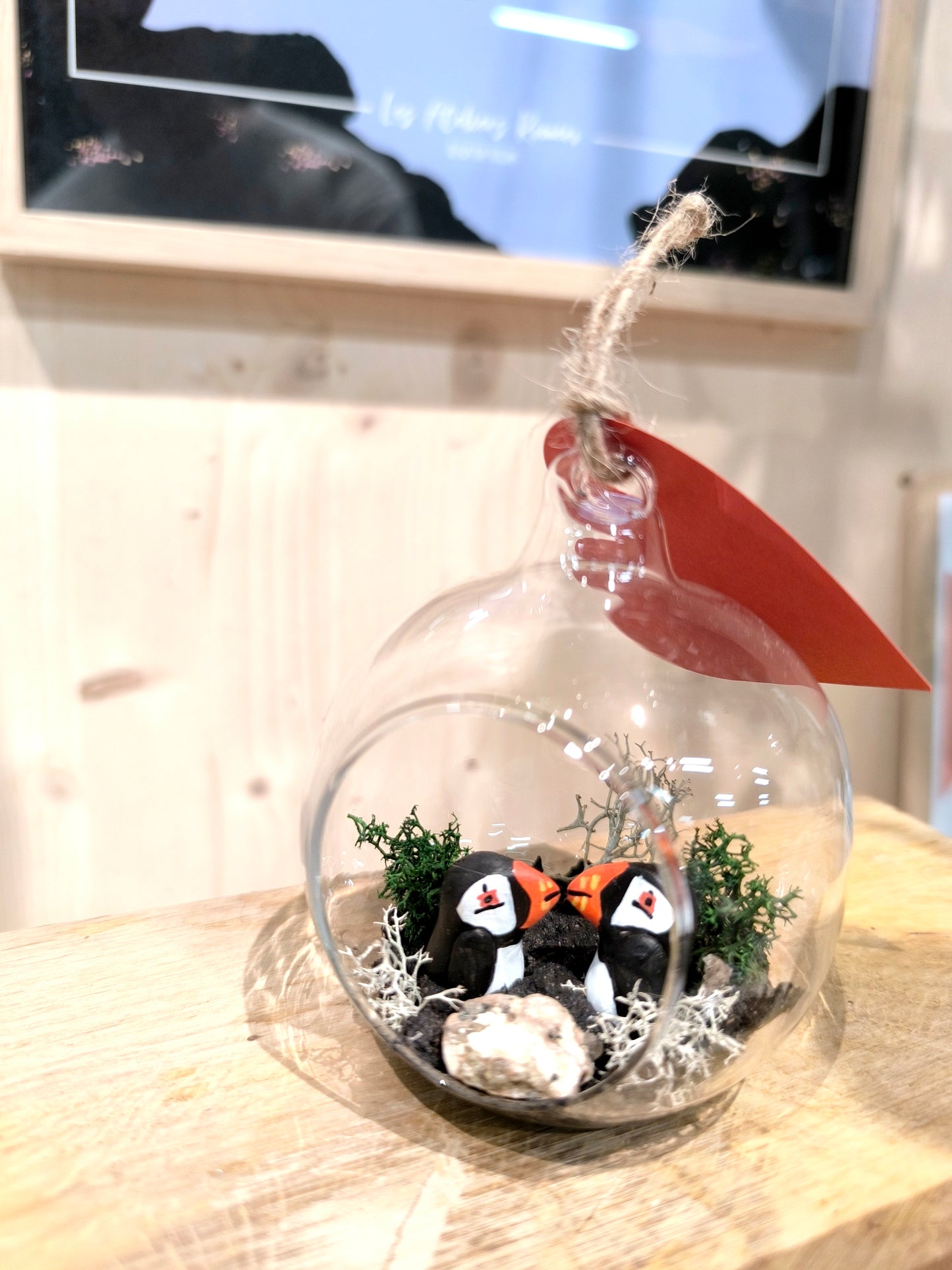 PUFFIN COUPLE - "Little Dream Bubble" Pendant Light
