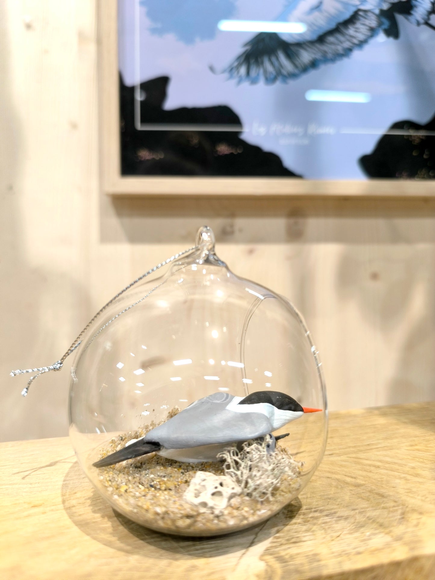 Common Tern Protecting Its Young - "Little Dream Bubble" Pendant Light