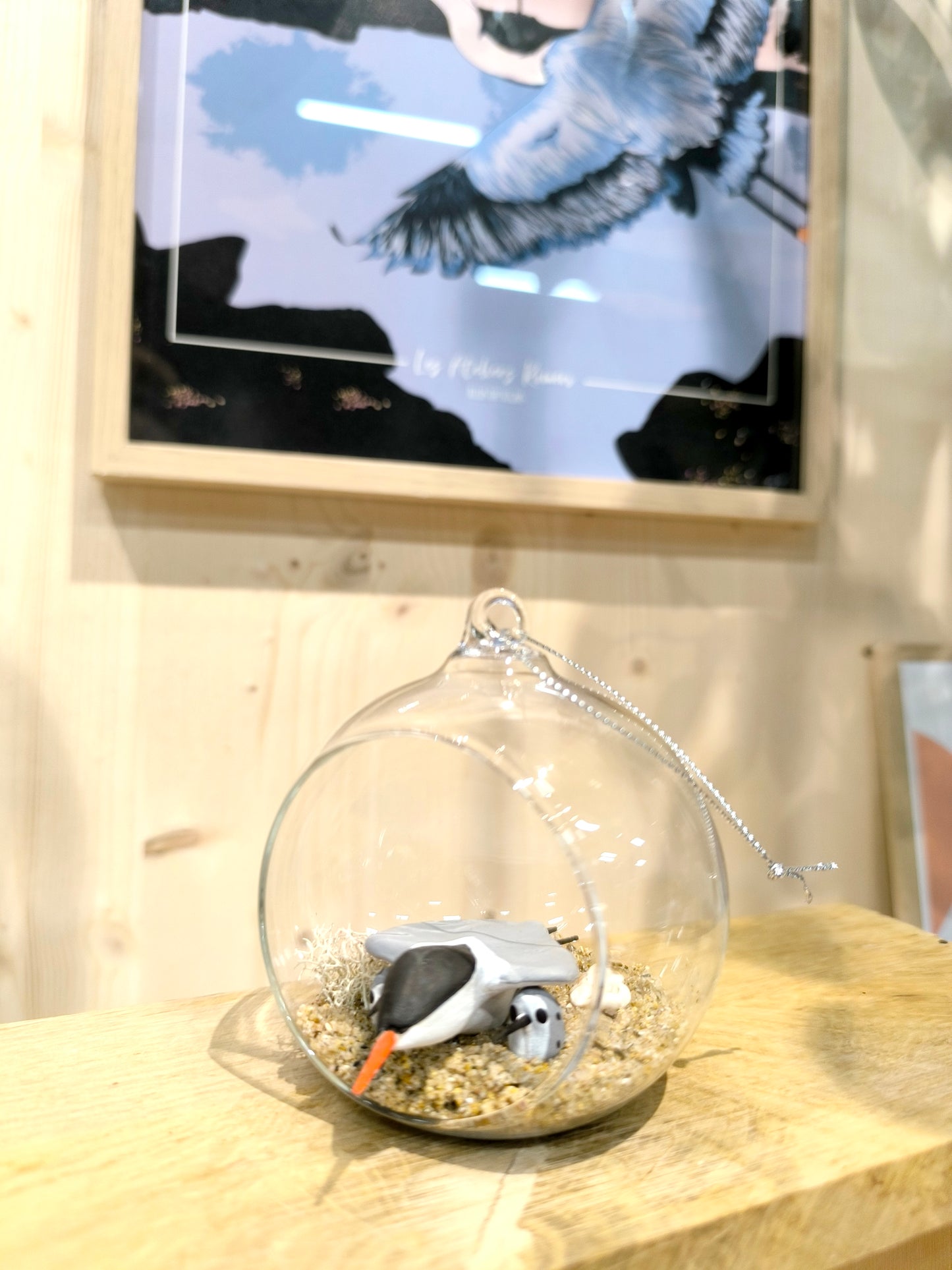 Common Tern Protecting Its Young - "Little Dream Bubble" Pendant Light