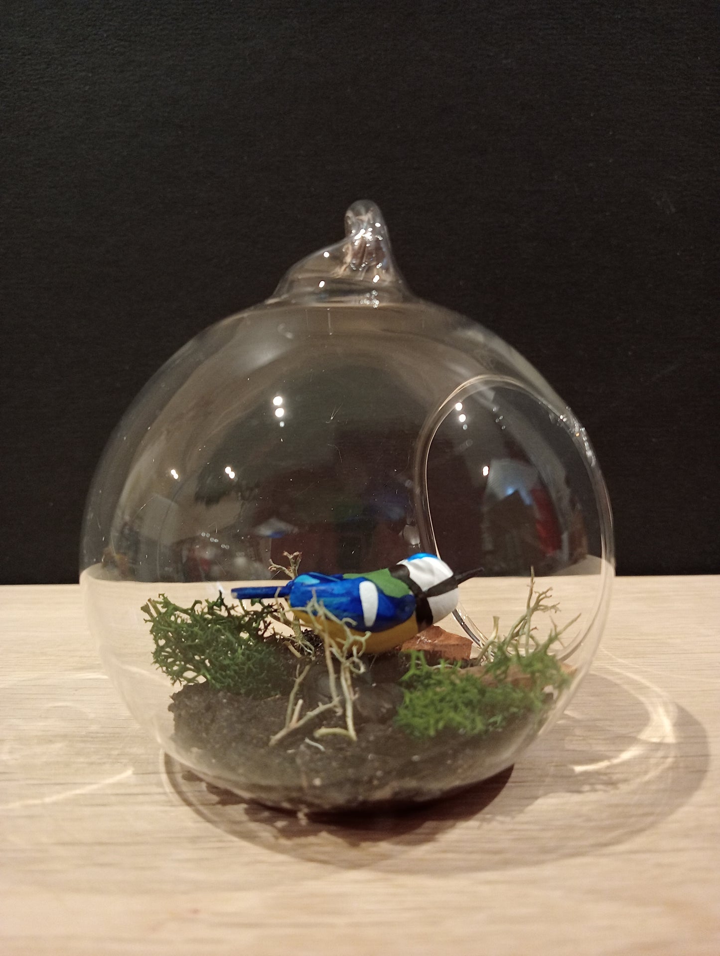 MESANGE BLEUE- Suspension "Petite bulle de rêve"