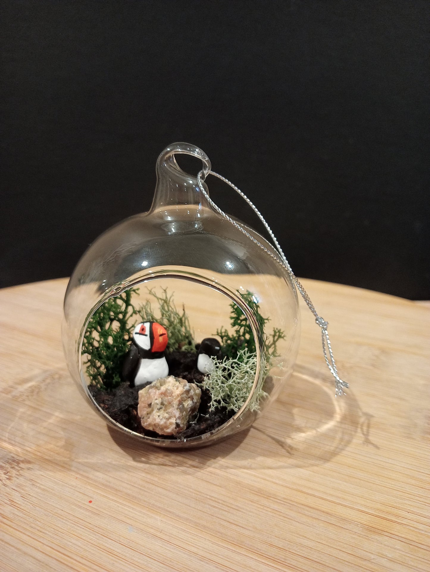PUFFIN WITH ITS BABY - "Little Dream Bubble" Pendant Light