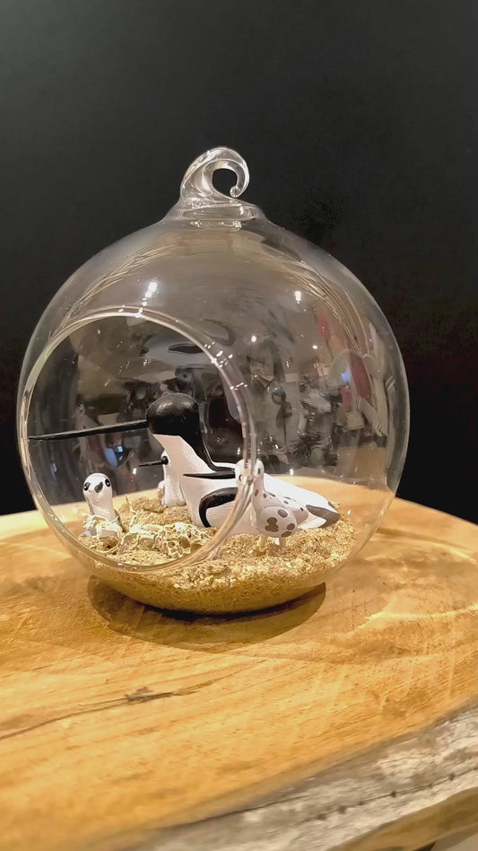 Avocette avec ses petits- Grande bulle de Rêve