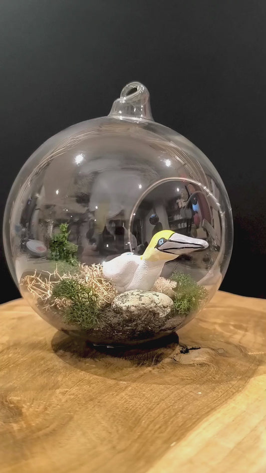 FOU DE BASSAN AVEC SON PETIT - Suspension "bulle de Rêve"