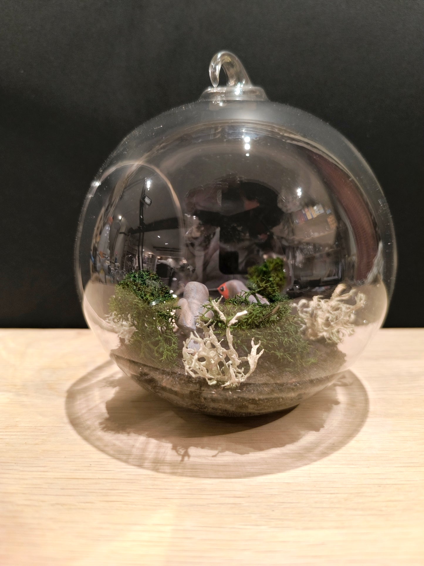 ROUGE GORGE EN COUPLE - Suspension "Grande bulle de Rêve"