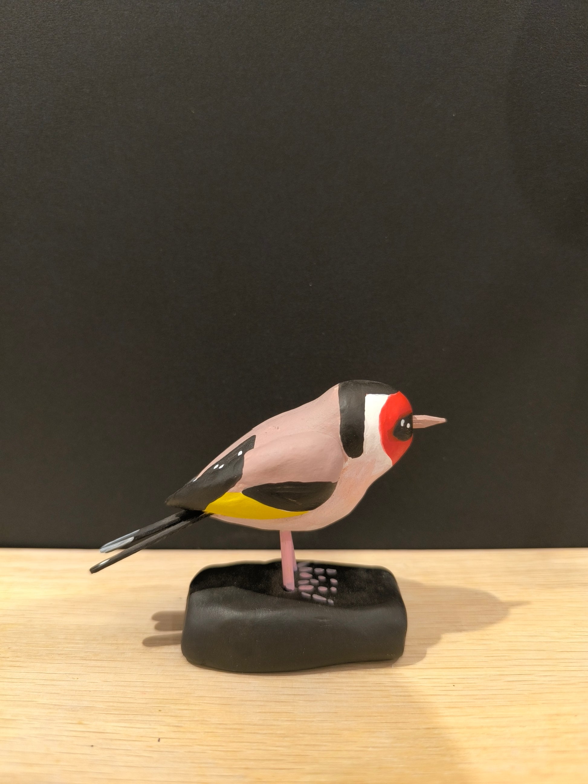 Figurine sculptée Chardonneret élégant