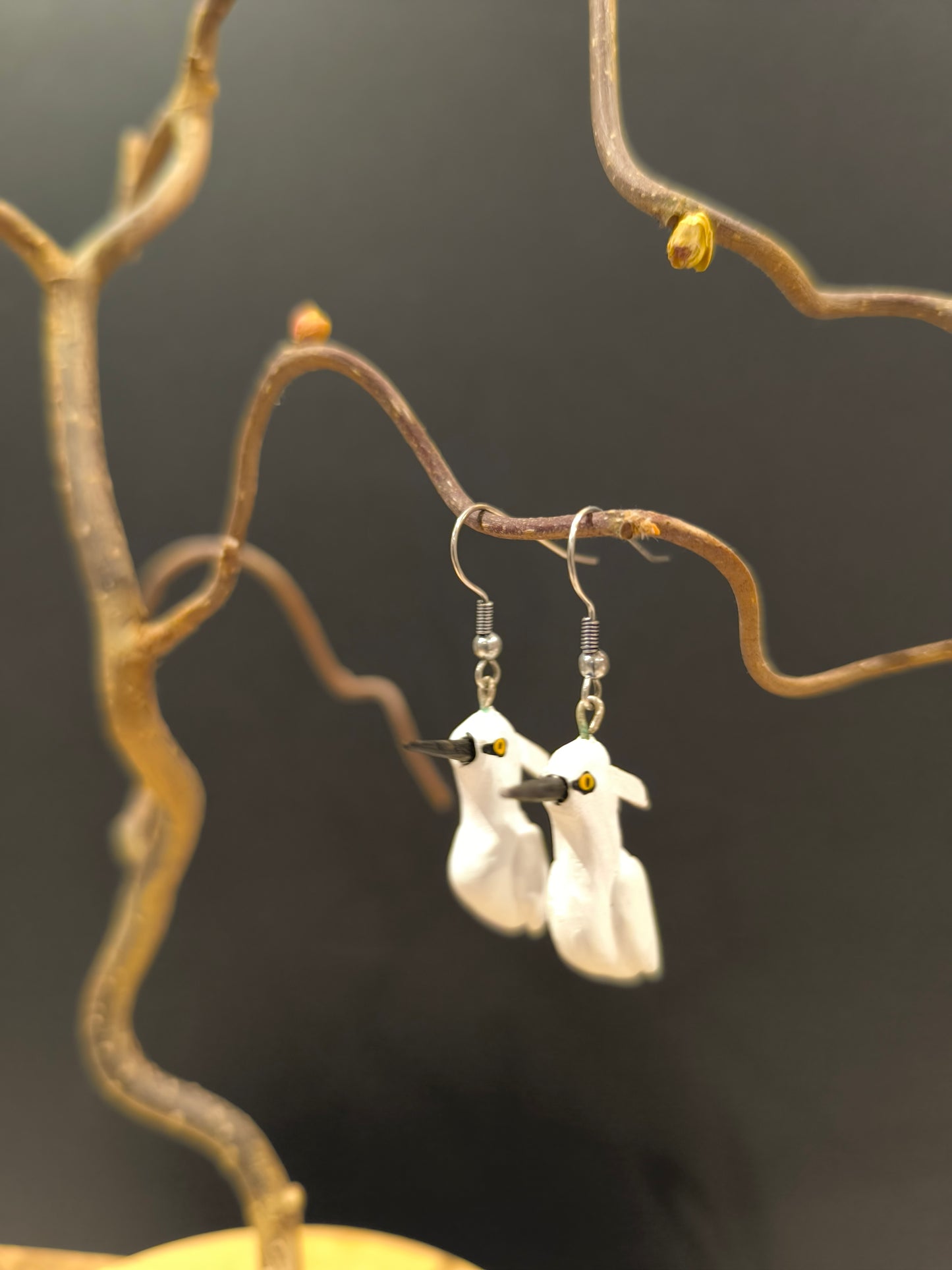 AIGRETTES GARZETTE-Boucles d'oreilles