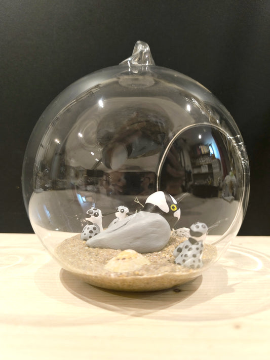 Petit gravelot avec ses petits- Grande bulle de Rêve