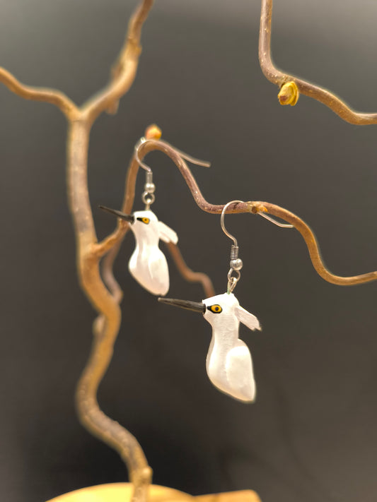 AIGRETTES GARZETTE-Boucles d'oreilles