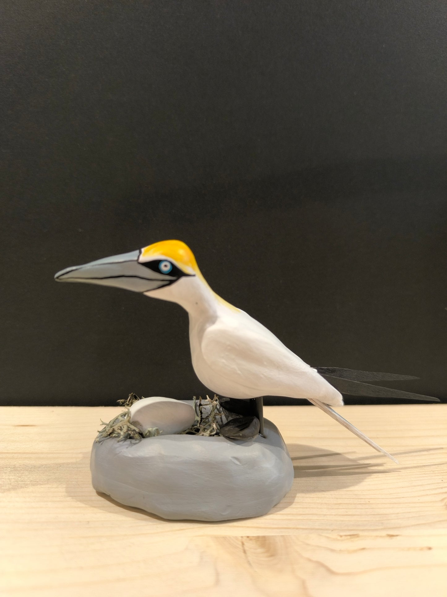 Northern Gannet Hatching Its Egg - Figurine