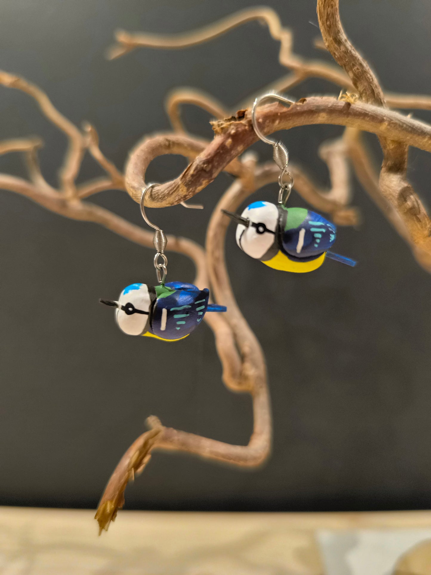 Blue Tits - Earrings