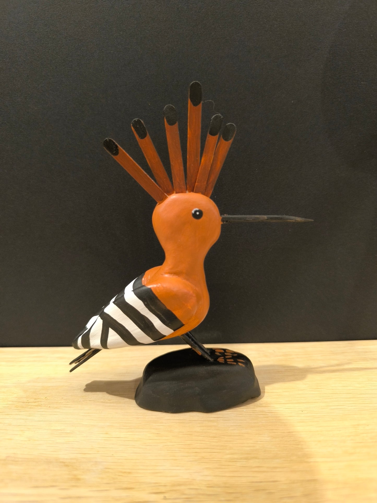 Figurine sculptée Huppe fasciée